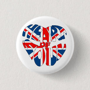 Herz des Soul-Gewerkschafts-Jack-Knopfes Button