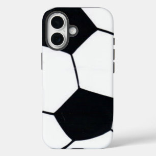 Herz des Spiels "Ich liebe Fußball" Kunst iPhone 16 Hülle