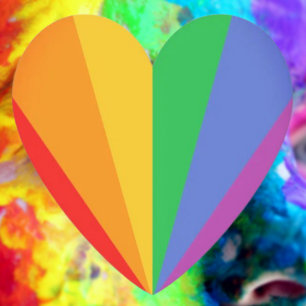 Herz des Stolzes: Farben der Regenbogenflagge Untersetzer