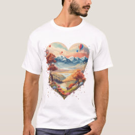 Herz des T - Shirt - Liebe Meets Adventu
