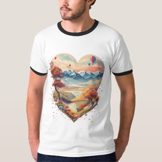 Herz des T - Shirt - Liebe Meets Adventu (Vorderseite)