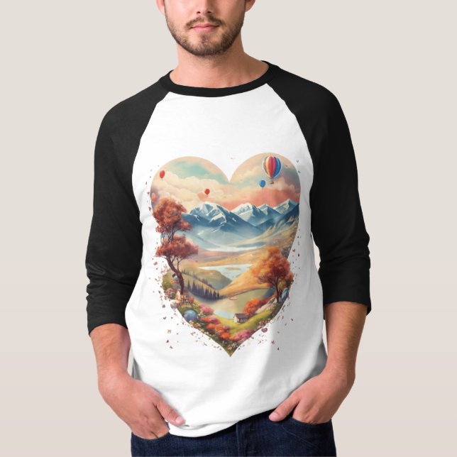 Herz des T - Shirt - Liebe Meets Adventu (Vorderseite)