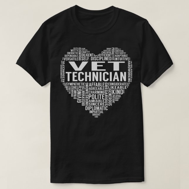 Herz des Tierarztes T-Shirt (Design vorne)