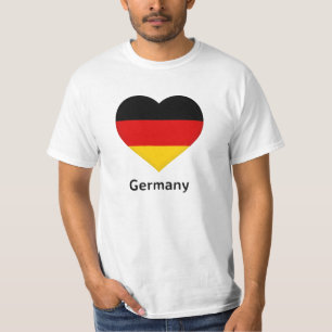 Herz - Deutschland-Flagge T-Shirt