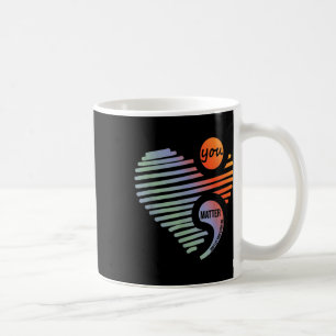 Herz, du Lasse nicht, das Ende der Selbstmordpräve Kaffeetasse