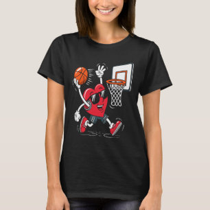 Herz-Dunking-Sketll Valentinstag Jungen Mädchen Ki T-Shirt