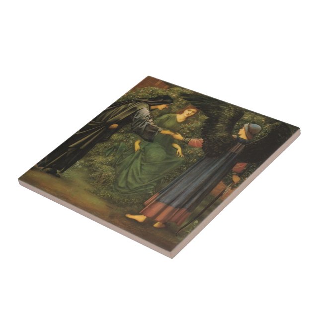 Herz Edward Burne-Jones der Rose Fliese (Seite)