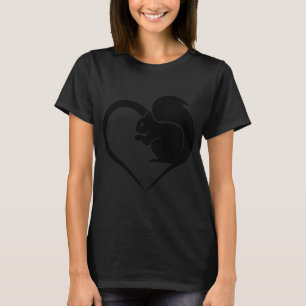 Herz-Eichhörnchenfreundin-T - Shirts