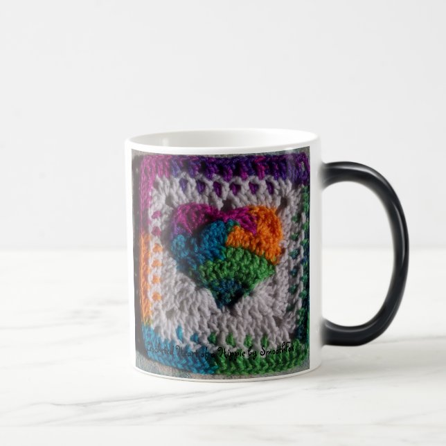 Herz einer Hippie-verwandelnden Tasse (Rechts)