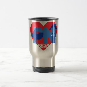 Herz einer Pantsuit-Nations-Kaffee-Tassen-Trommel Reisebecher