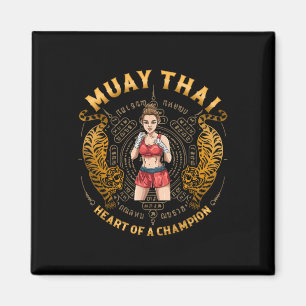 Herz eines Champions - Kickboxen und Muay Thai Fra Magnet