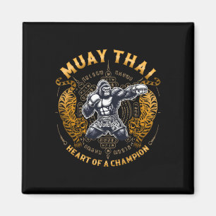 Herz eines Champions - Kickboxen und Muay Thai Str Magnet