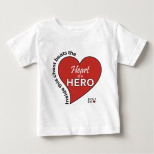 Herz eines Helden Baby T-shirt