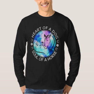 Herz eines Hundes - Seele eines Pferdes - Beste Id T-Shirt