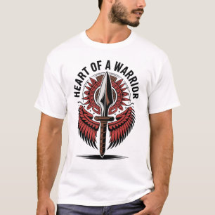 Herz eines Kriegers - Symbol-Design eines Stammes T-Shirt