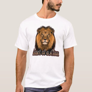 Herz eines Löwe-Mann-T - Shirt