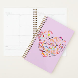 Herz eines Manikürs für Nageltechniker Planer