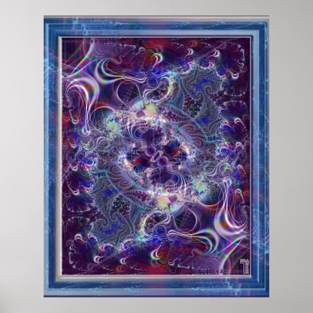 Herz eines psychedelischen Frenzy Var 2 Art Print Poster (Vorne)