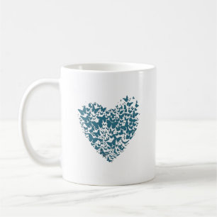 Herz eines Schmetterlings, niedliches Schmetterlin Kaffeetasse