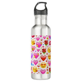 Herz Emojis Edelstahlflasche