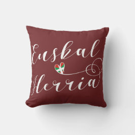 Herz Euskal Herria Pillow, baskische Flagge Kissen