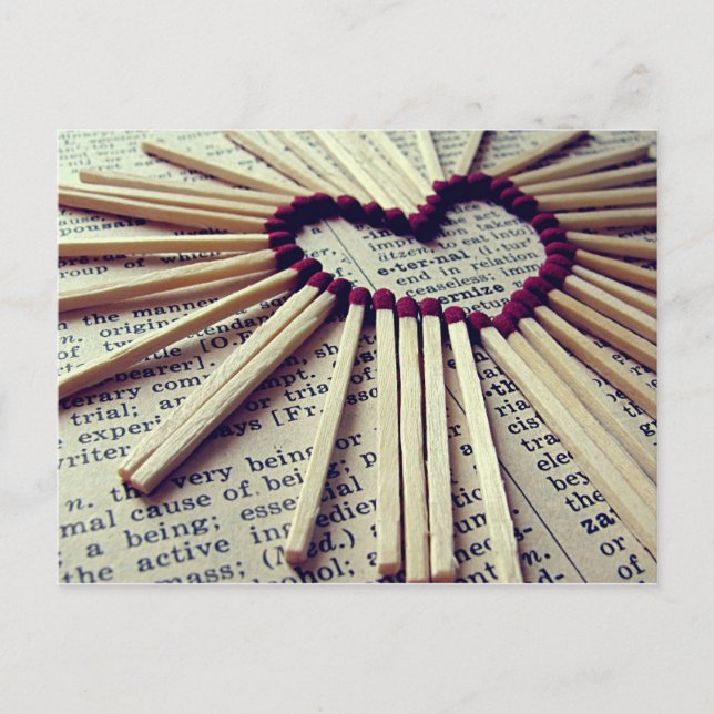 Herz Ewige Liebe Postkarte (Vorderseite)