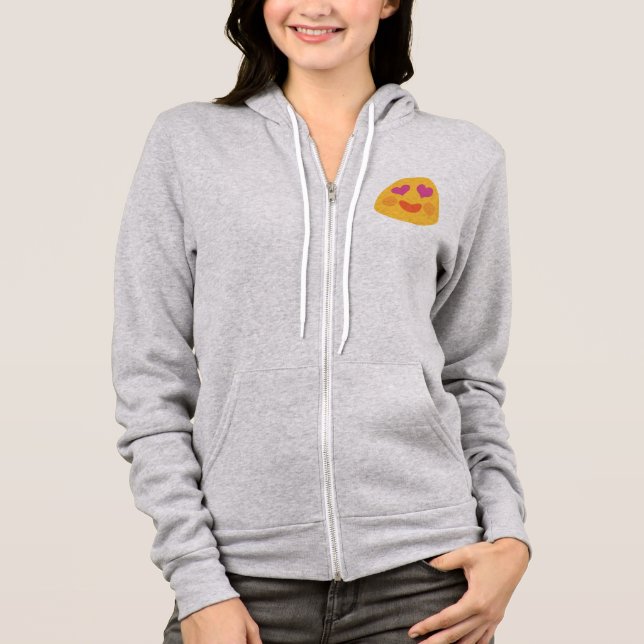 Herz Eyes Emoji Hoodie (Vorderseite)