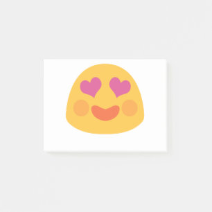 Herz Eyes Emoji Post-it Klebezettel