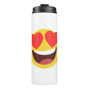 Herz Eyes Emoji Thermosbecher