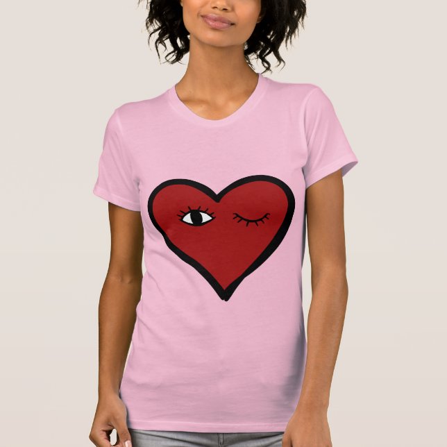Herz Face Tshirt (Vorderseite)