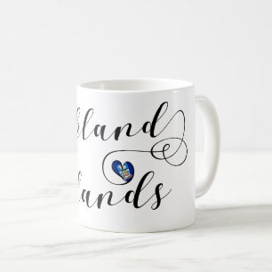 Herz Falkland Islands Flag, Falkland Isles Kaffeetasse