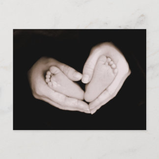 Herz Feet Postkarte