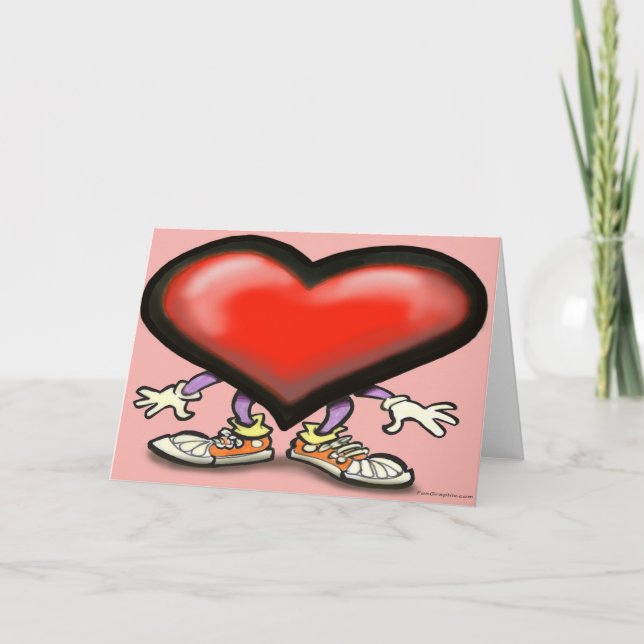 Herz Feiertagskarte (Vorderseite)