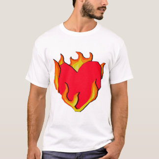 Herz Feuer T-Shirt