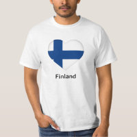 Herz - Finnland - Flagge
