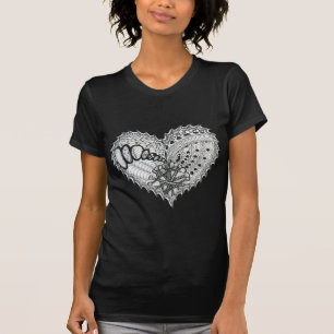 Herz Fire Doodle T-Shirt