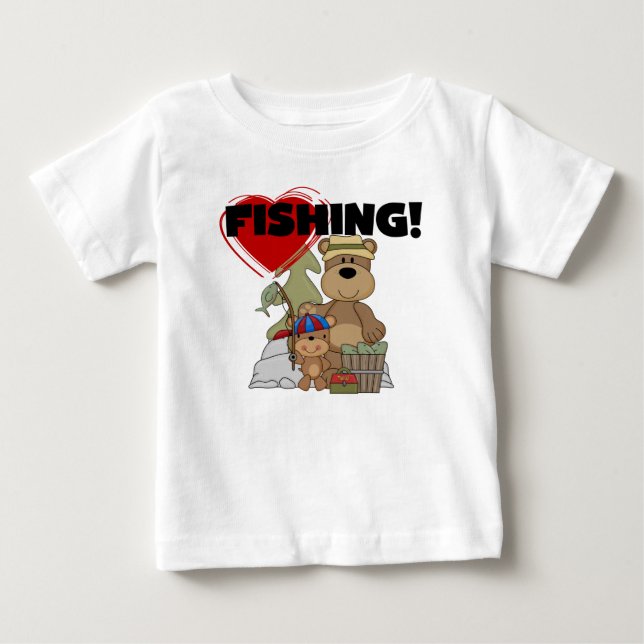 HERZ Fischen-T-Shirts und Geschenke Baby T-shirt (Vorderseite)