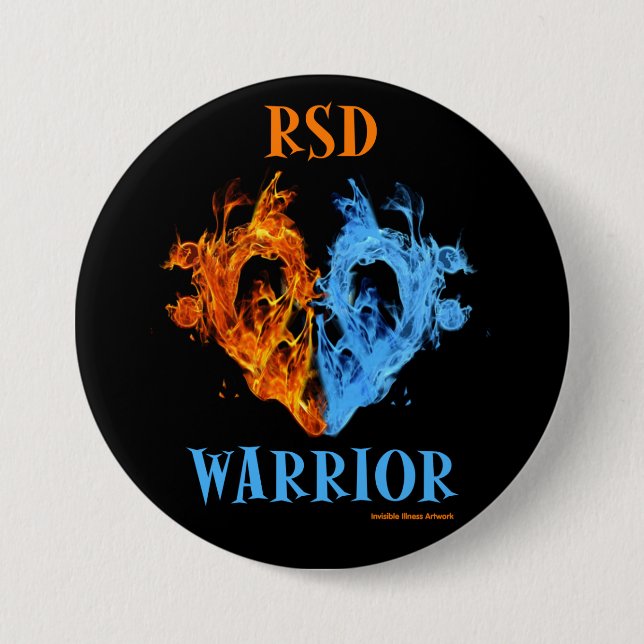 Herz/Flammen...RSD Button (Vorderseite)