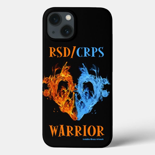 Herz/Flammen...RSD/CRPS Case-Mate iPhone Hülle (Rückseite)