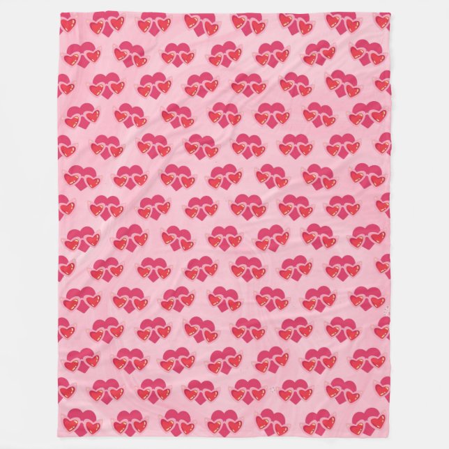 Herz Fleecedecke (Vorderseite)