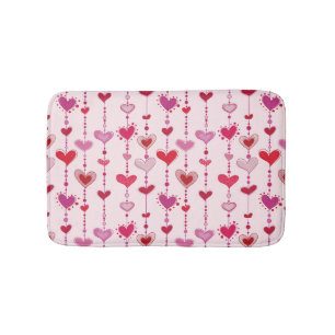 Herz-Fliesen Badematte