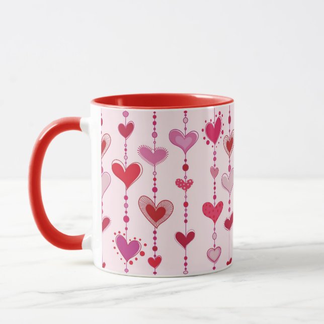 Herz-Fliesen Tasse (Links)