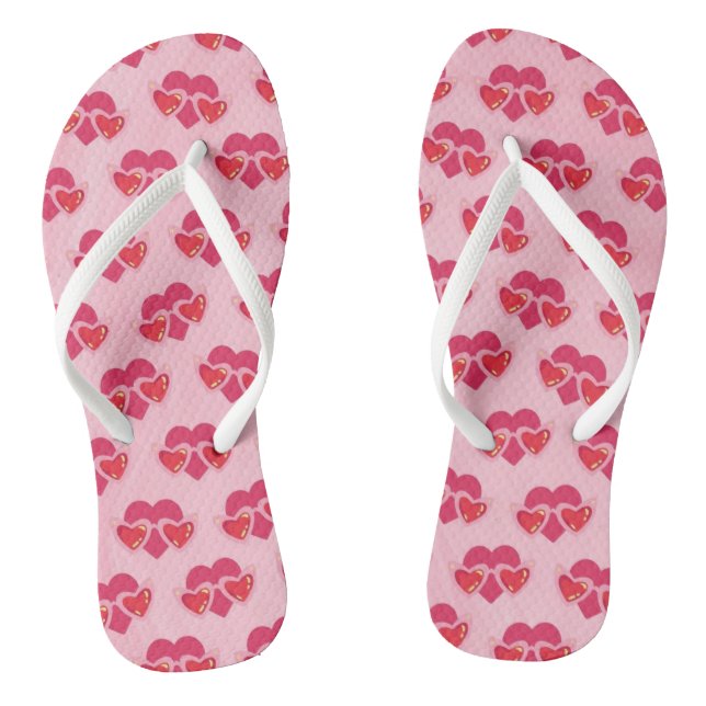 Herz Flip Flops (Fußbett)