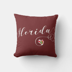Herz Florida Pillow, Miami Floridian Kissen
