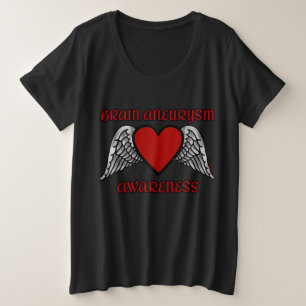 Herz/Flügel.. Gehirnaneurysma Große Größe T-Shirt