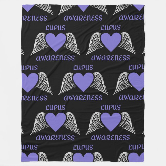 Herz/Flügel...Lupus Fleece Blanket (Vorderseite)