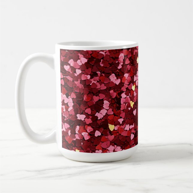 Herz Formen Texture-20622 Kaffeetasse (Links)