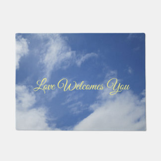 Herz-förmige Wolken-Matte Fußmatte
