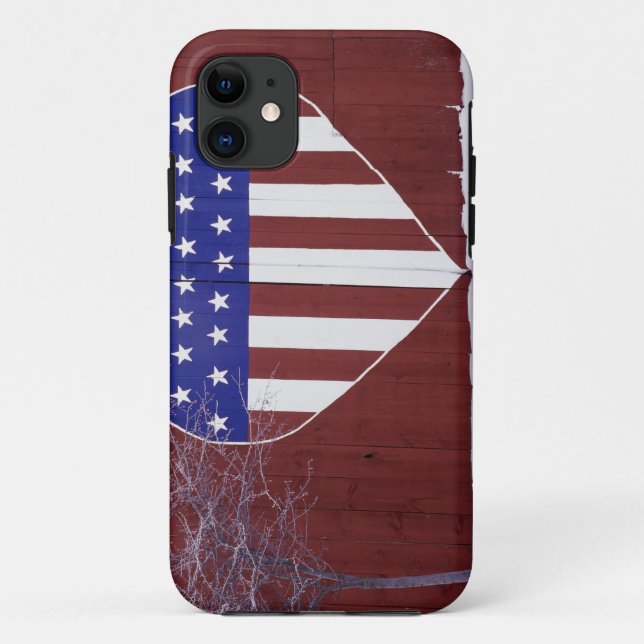 Herz-Förmiges US Flagge Case-Mate iPhone Hülle (Rückseite)