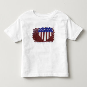 Herz-Förmiges US Flagge Kleinkind T-shirt